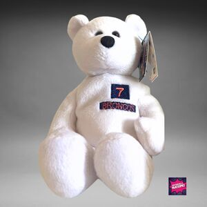 Rare 2000 Denver Broncos John Elway Limited Treasures Plush Bear - NOS/NWT